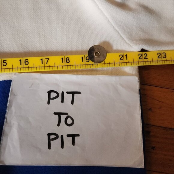 Tory Sport by Tory Burch Blue and White Preppy Colorblock Sweater - Picture 5 of 8